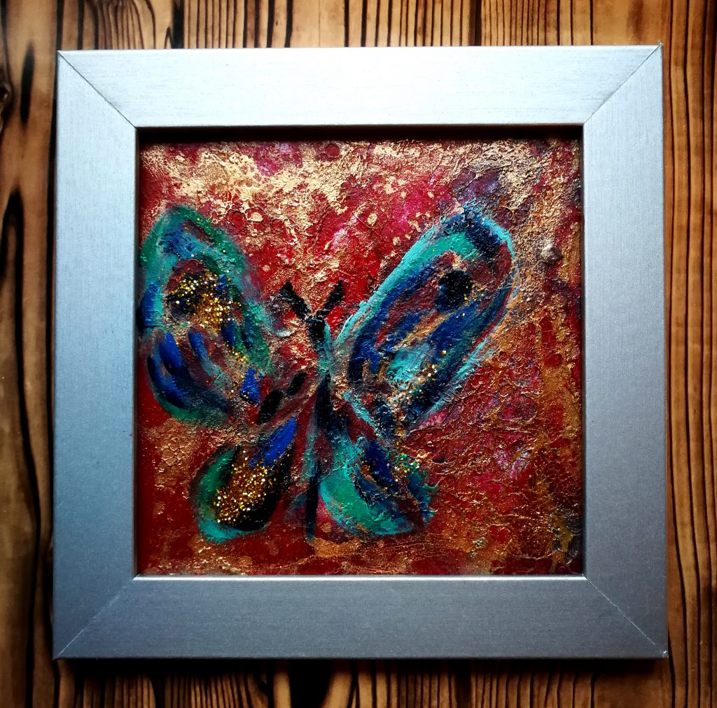 Six butterfly abstract